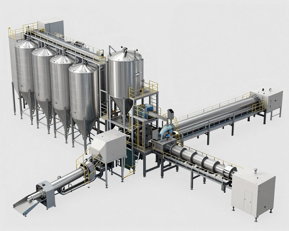 5 ton per hour feed production line layout