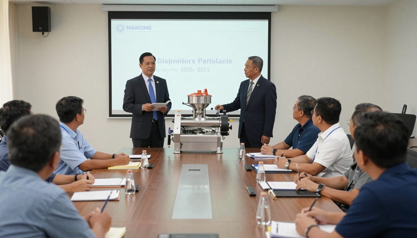 MAIKONG distributor meeting with potential customers