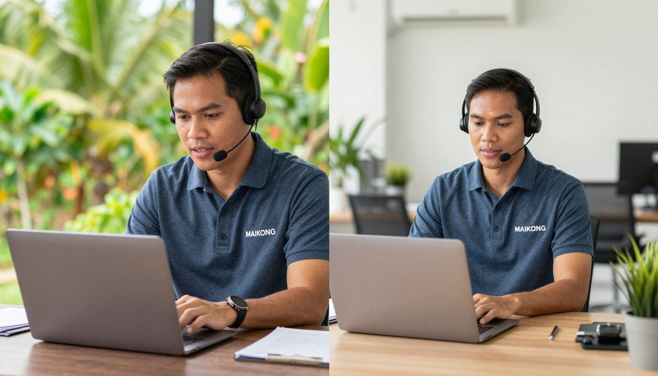 Philippine customer receiving technical support from MAIKONG team via video consultation