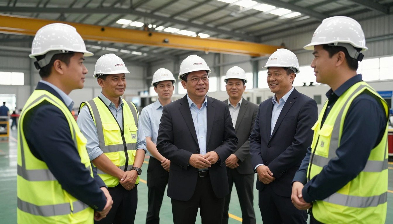 Philippine dealer partners visiting MAIKONG factory for product training and partnership development