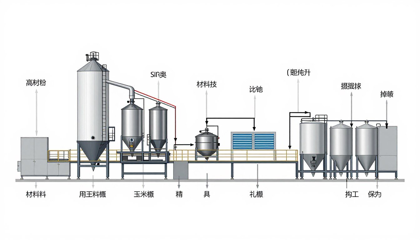 complete feed production line layout diagram