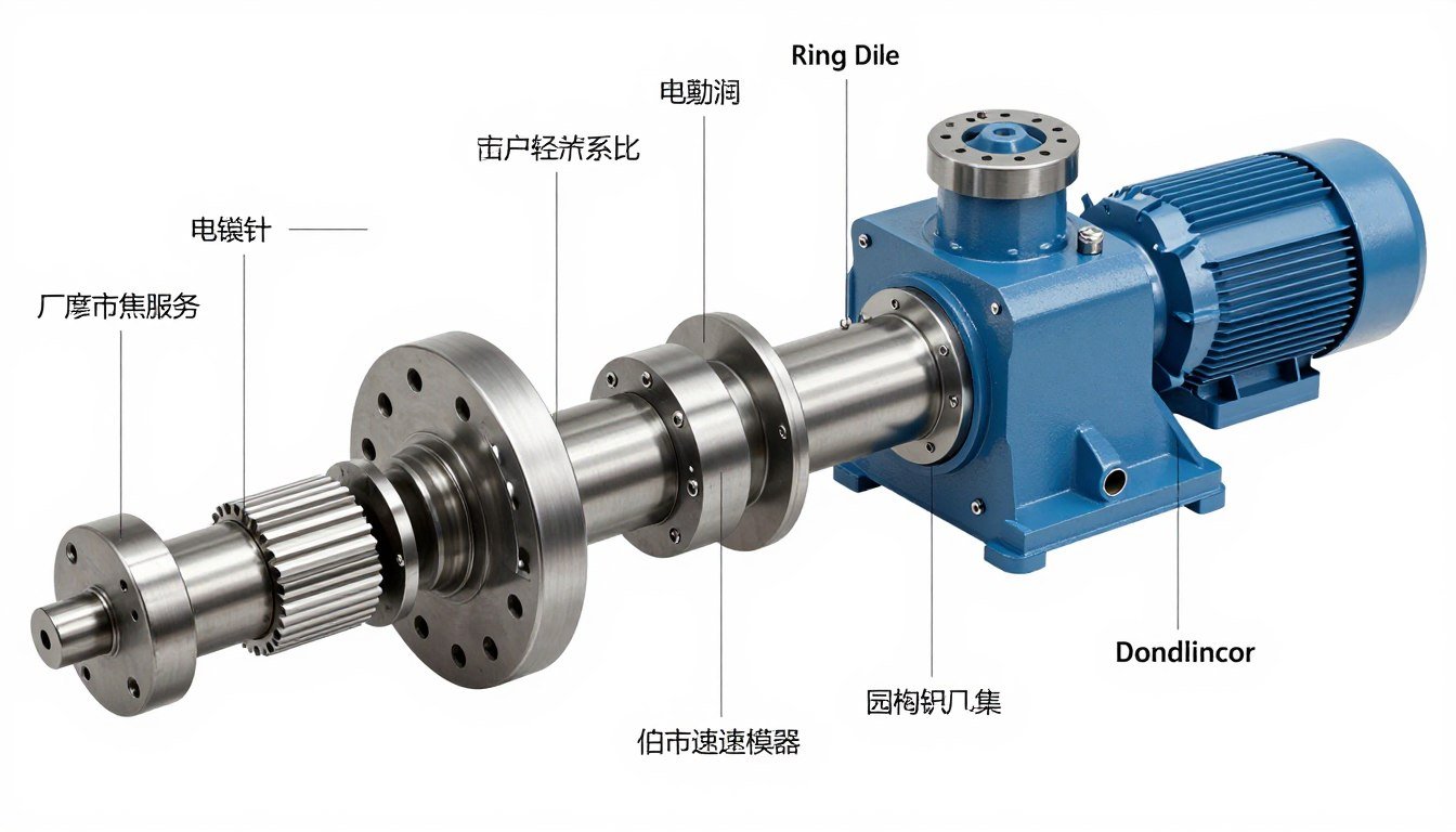 exploded view diagram of pellet machine parts