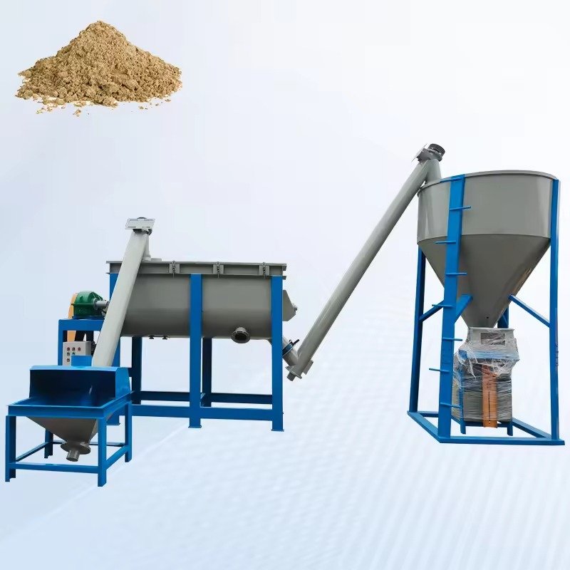 Complete chicken feed production line facility in Philippines showing pellet machines and processing equipment