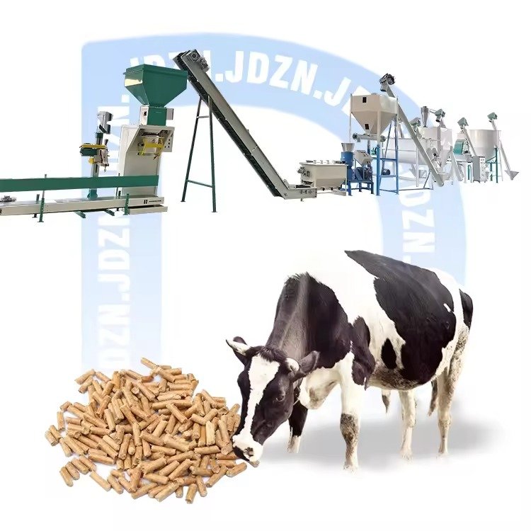 Cattle feed pellet machine with large pellets