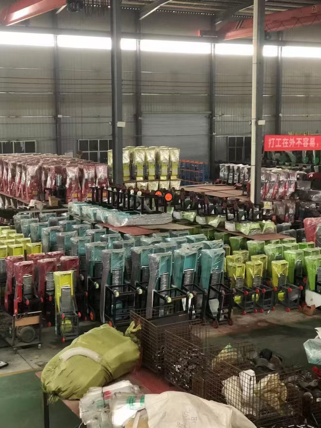 MAIKONG production workshop showing pellet machine assembly