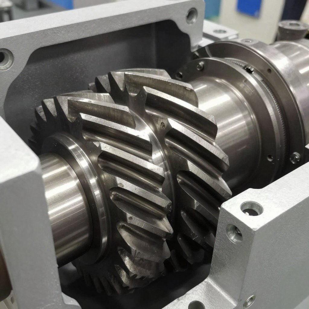 gear transmission system in pellet machine