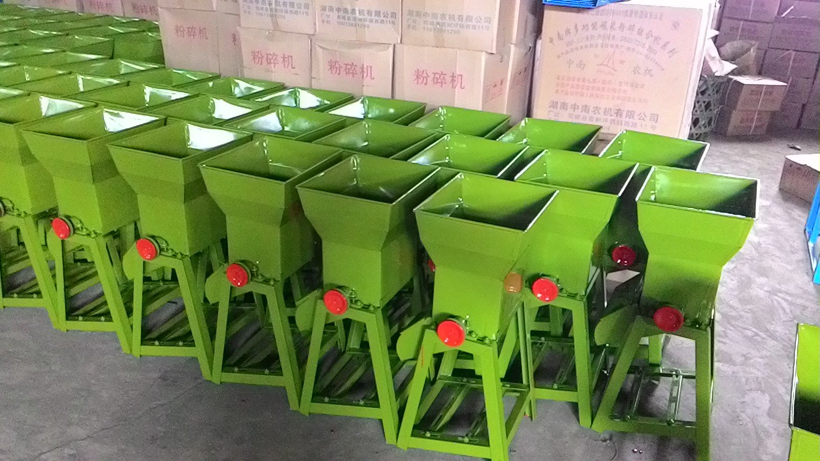 Range of MAIKONG pellet machines showing different capacity models