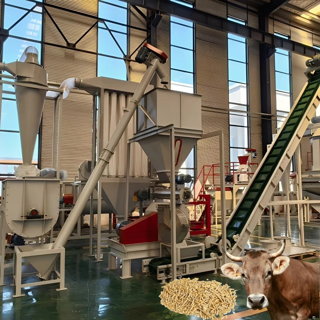 How Poultry Feed Production Line Improves Farm Efficiency 12 MAIKONG technicians installing chicken feed production equipment in Philippine facility