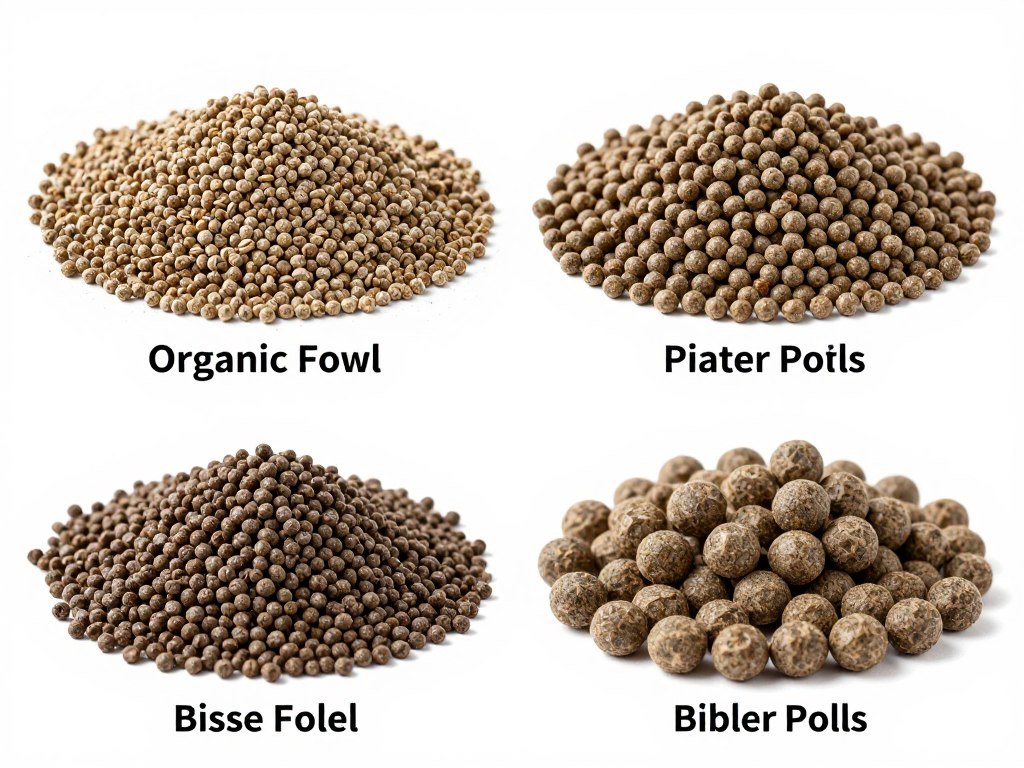 Alternative applications showing fertilizer and biomass pellets