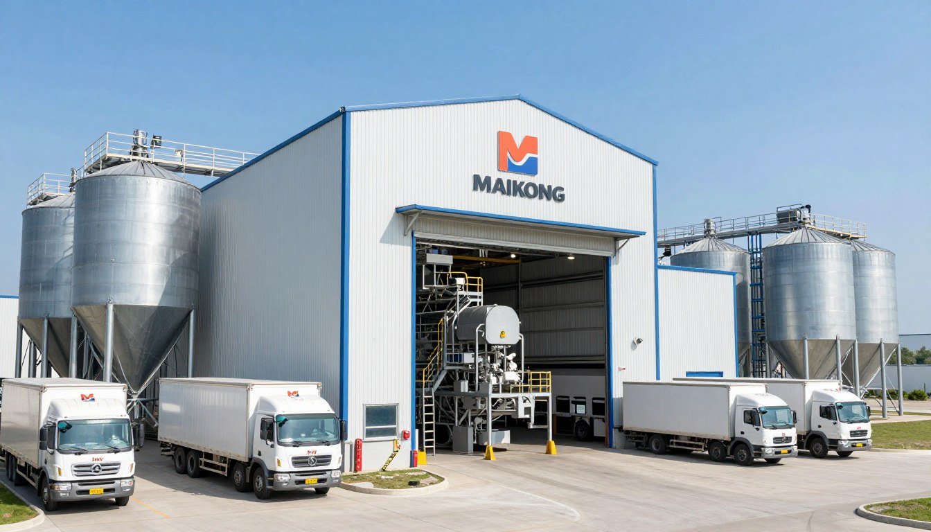 American commercial feed mill with MAIKONG equipment