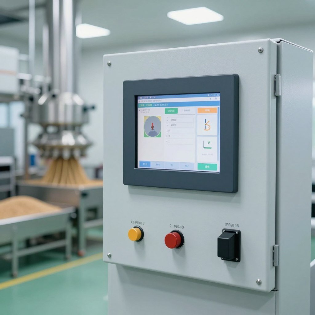 Automated control system for chicken feed production