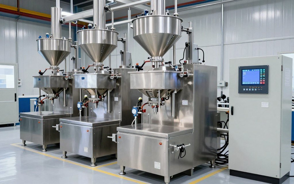Automated ingredient batching system with digital scales