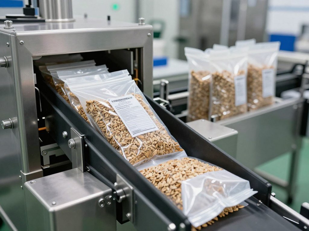 Automatic feed packaging system