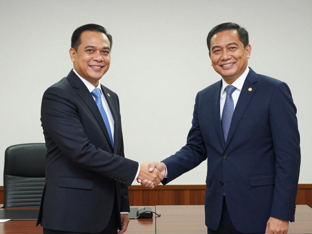Business partnership handshake