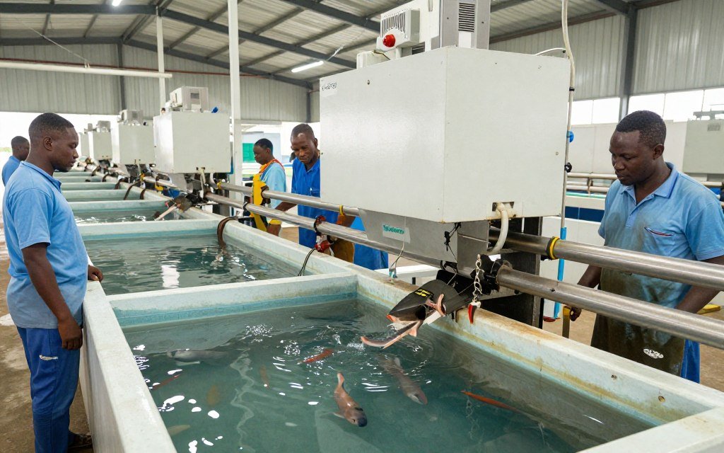 Catfish feed production facility in Nigeria