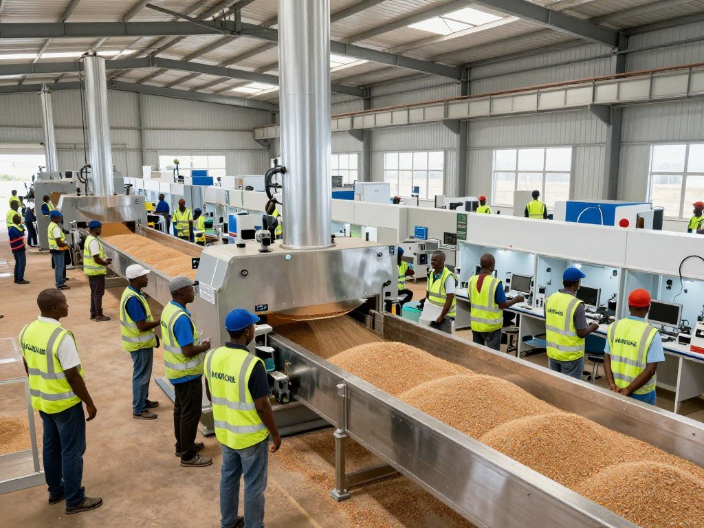 Commercial feed factory in Kenya