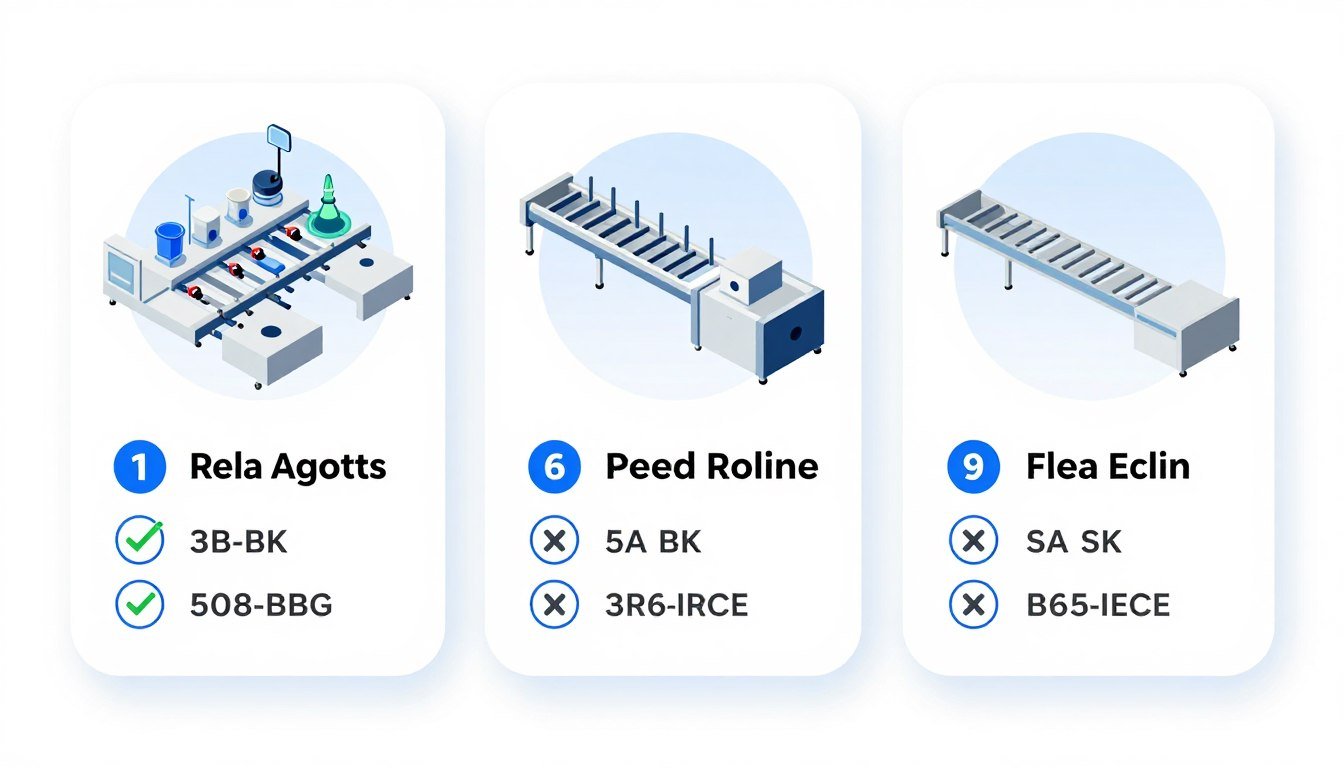 Comparison chart of different feed production line options