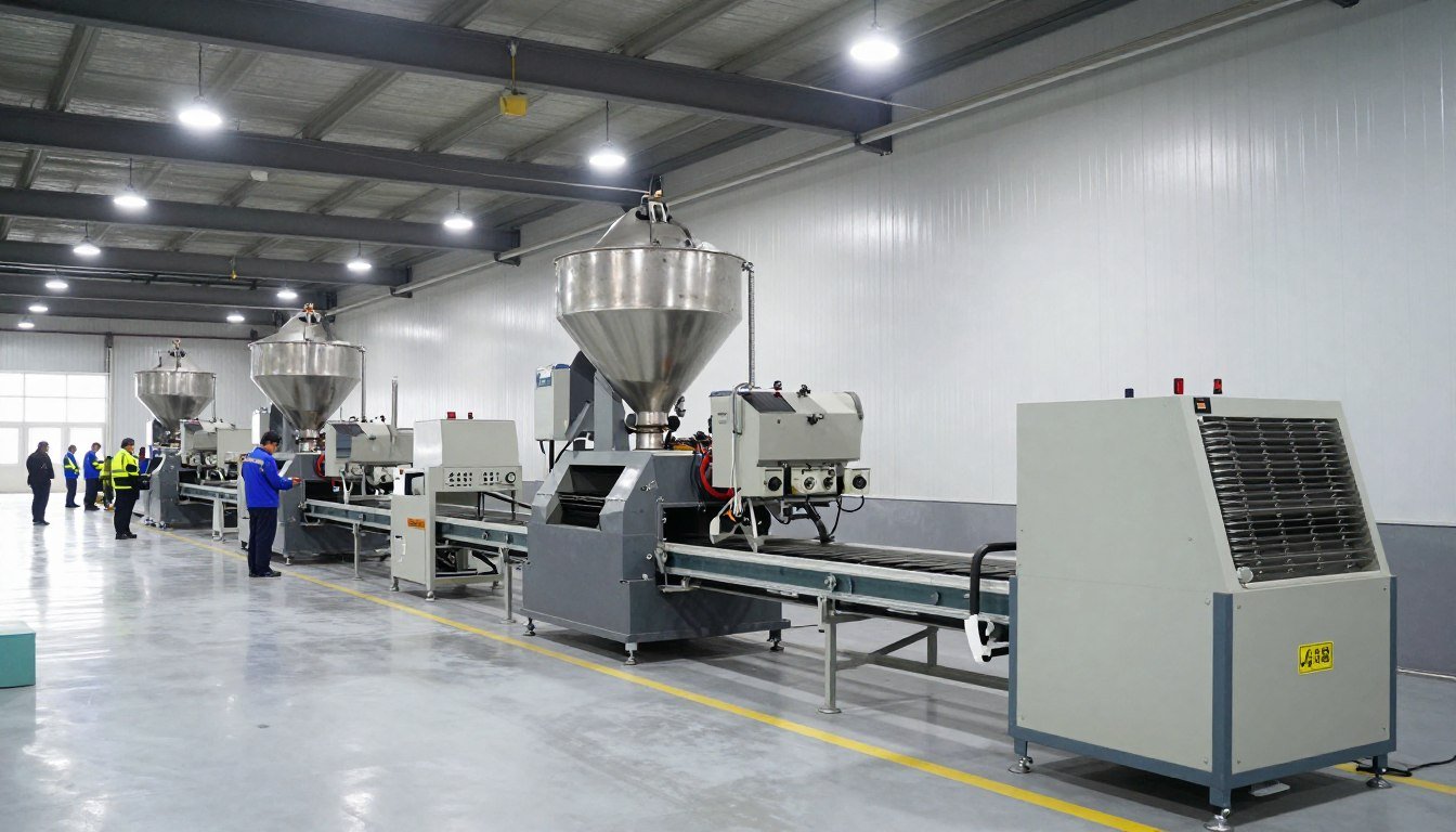 Complete poultry feed production line equipment layout