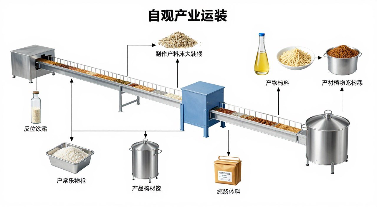 Complete poultry feed production process flowchart