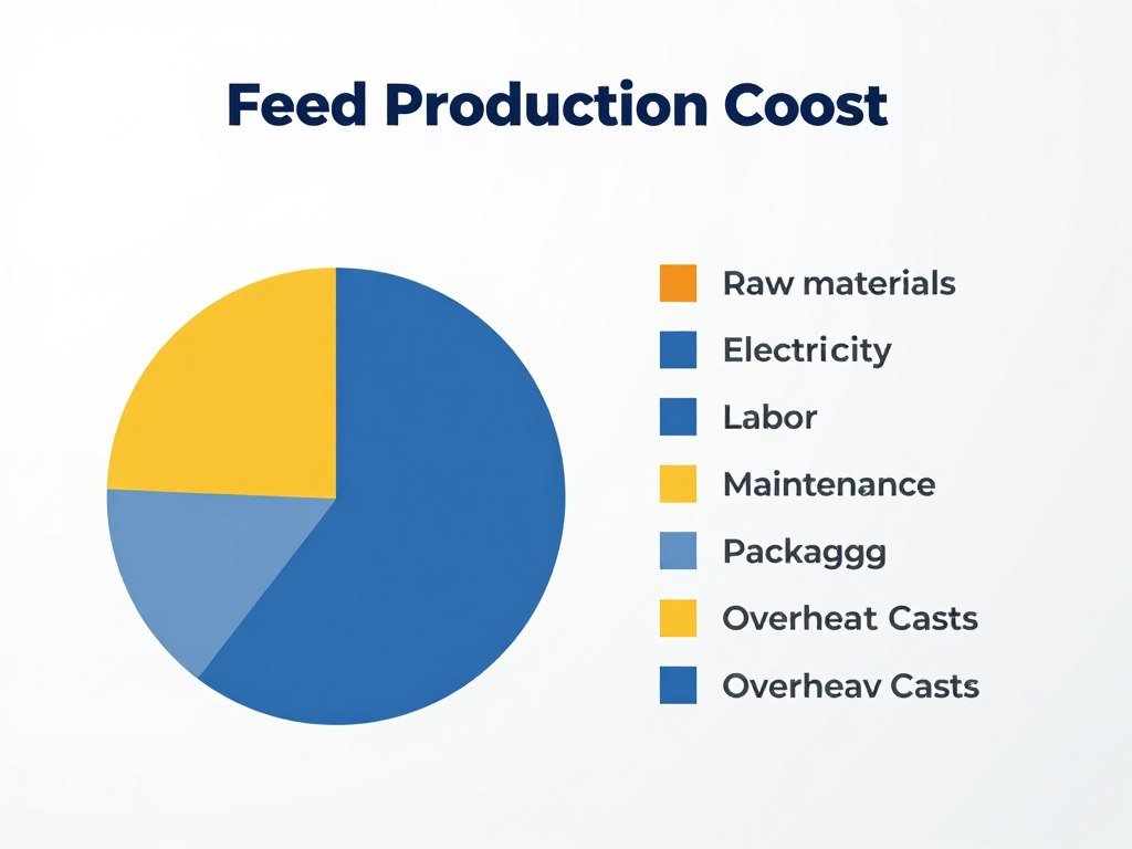Cost analysis chart for feed production