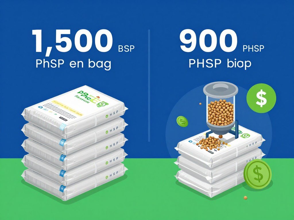 Cost comparison chart showing commercial feed vs own production