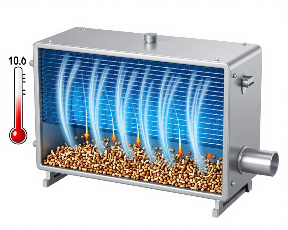 Counterflow cooler diagram