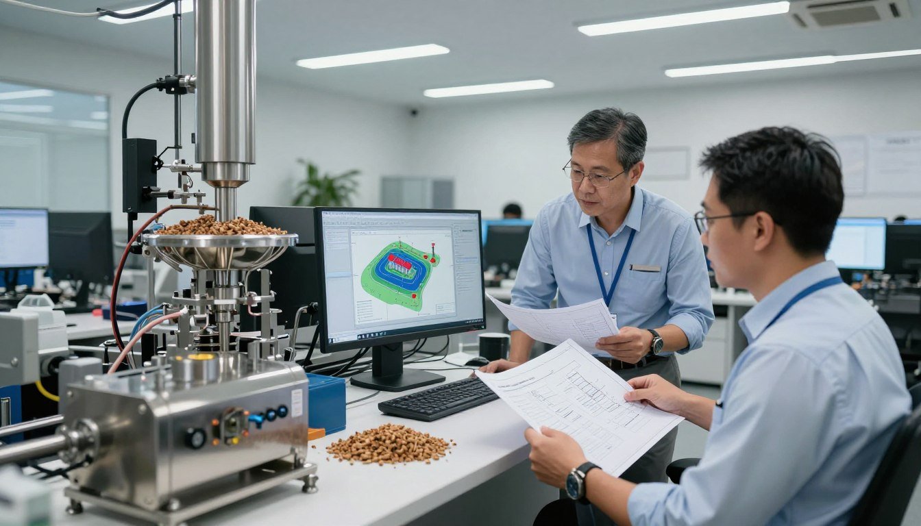 Custom fish feed production line design