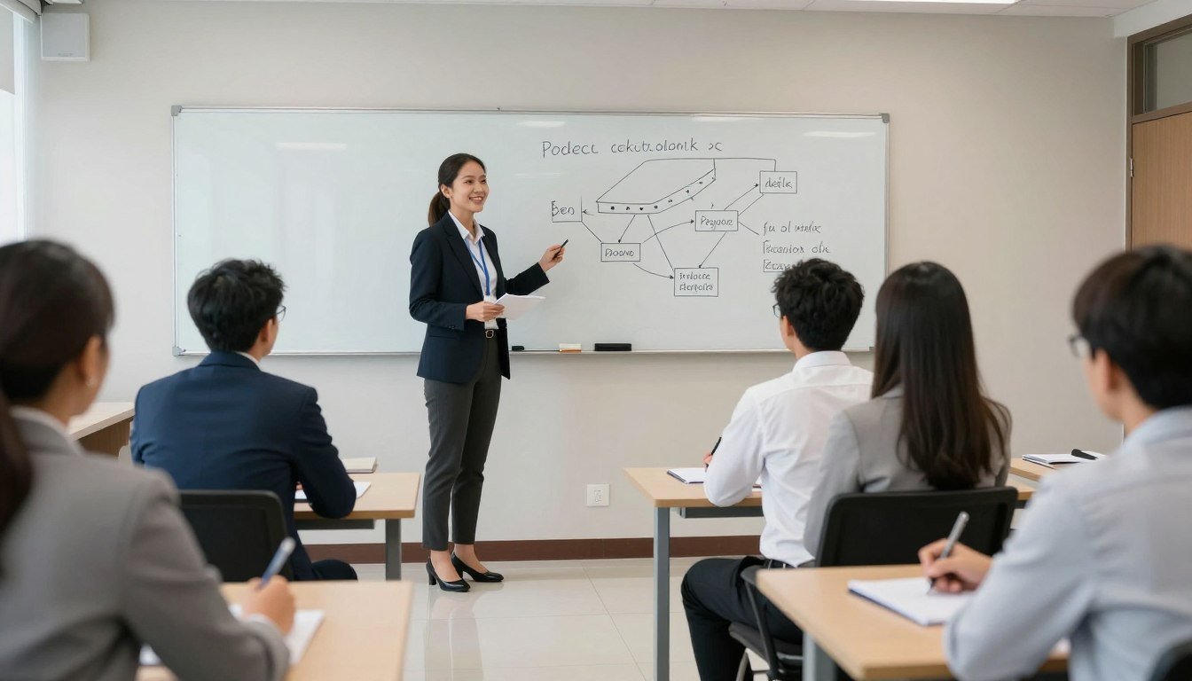 Dealer training session at MAIKONG factory