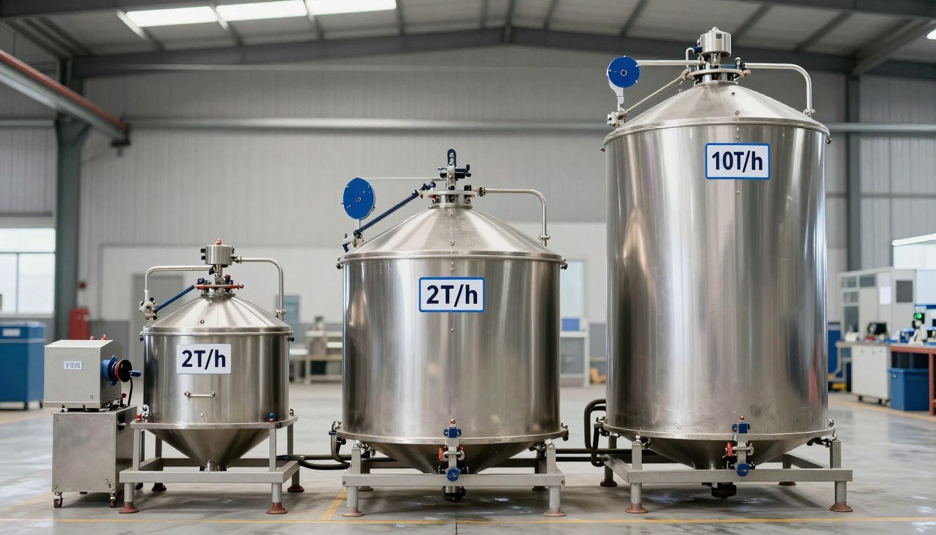 Different sizes of aquatic feed production lines for various scales