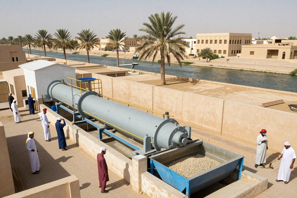 Egyptian fish feed mill near Nile Delta serving multiple farms