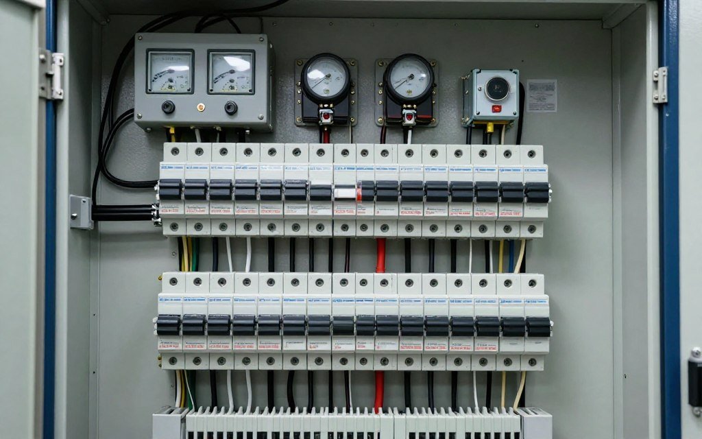Electrical control cabinet with voltage protection