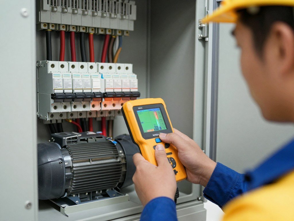 Electrical panel inspection and thermal imaging of motor connections