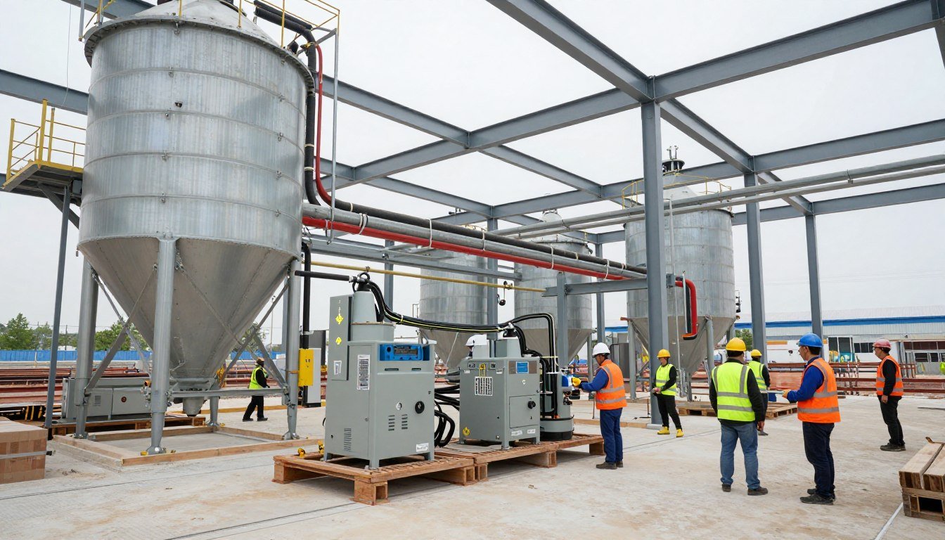 Feed mill construction and installation process