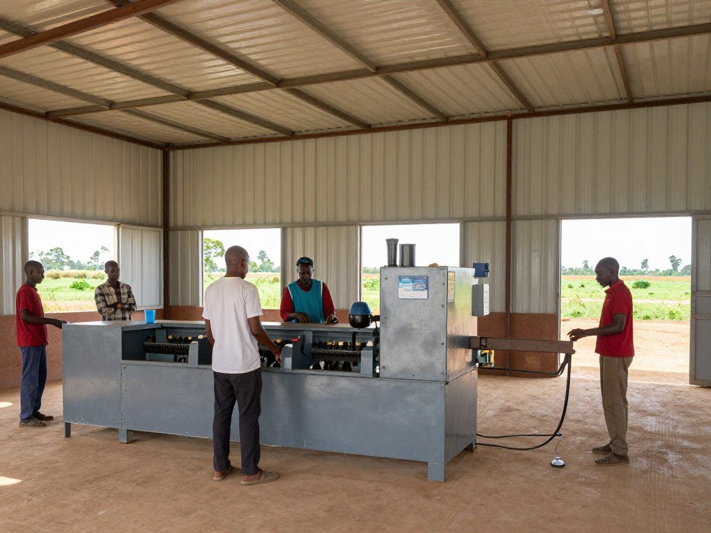 Feed mill in Tanzania serving rural farmers
