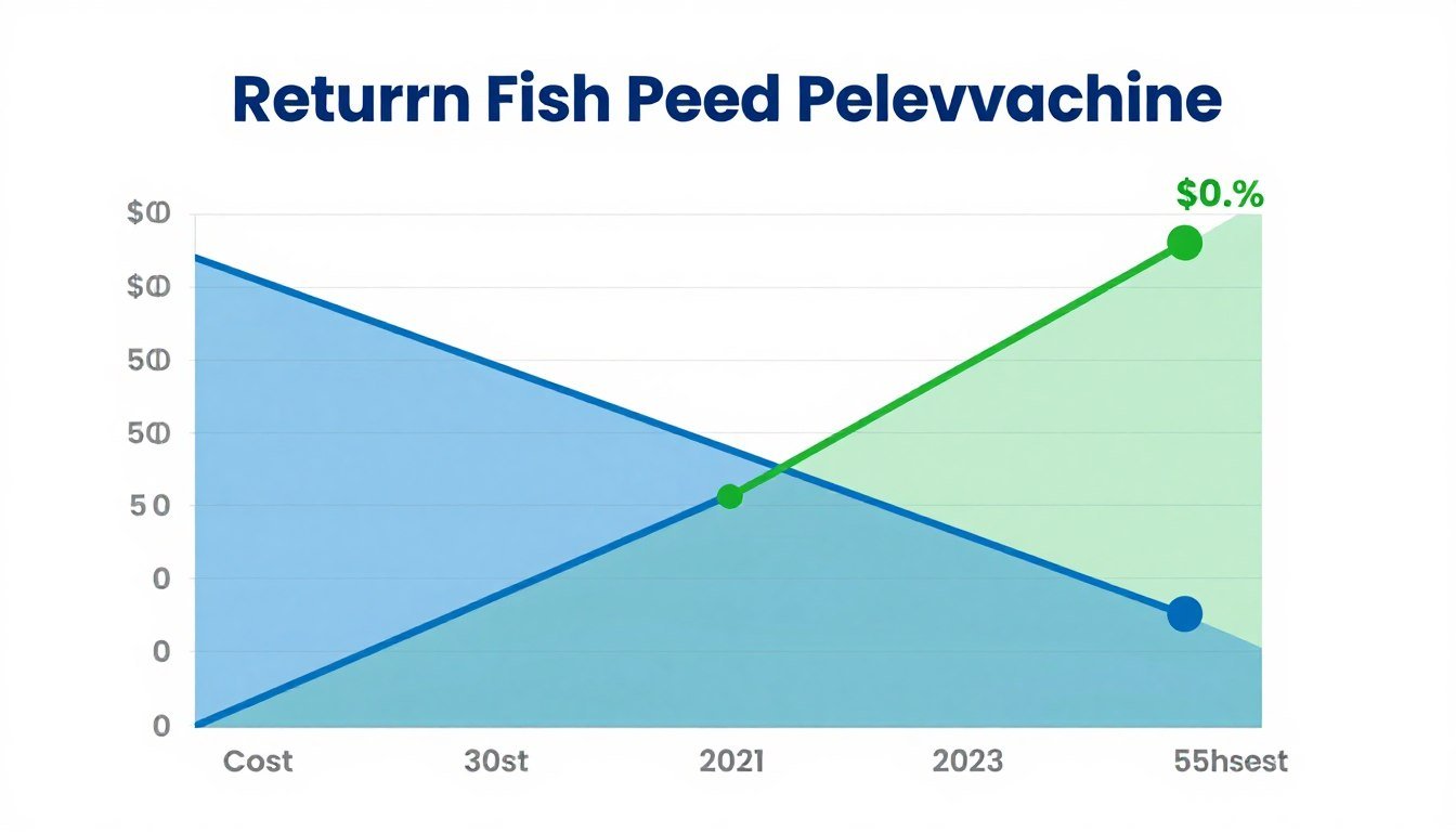 Financial analysis chart showing fish feed pellet machine ROI over time