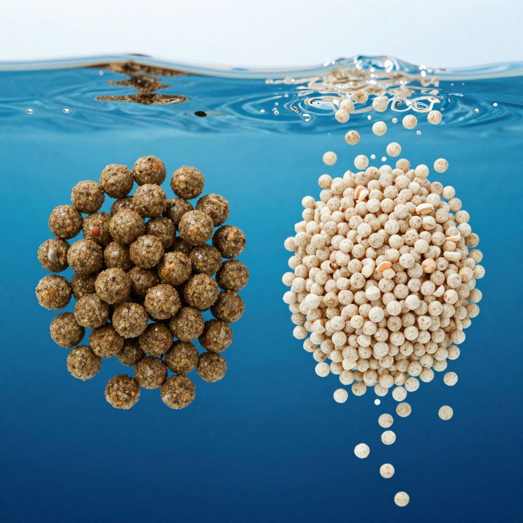 Fish and shrimp feed pellets from MAIKONG production line