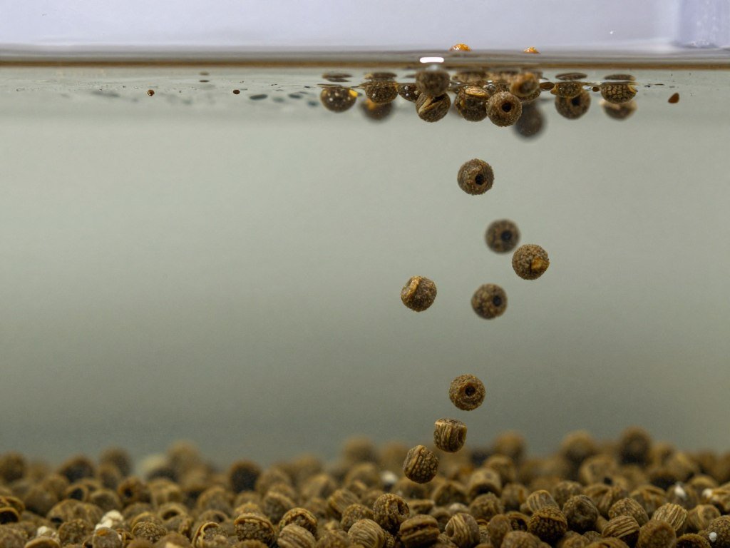Floating vs sinking fish feed pellets comparison