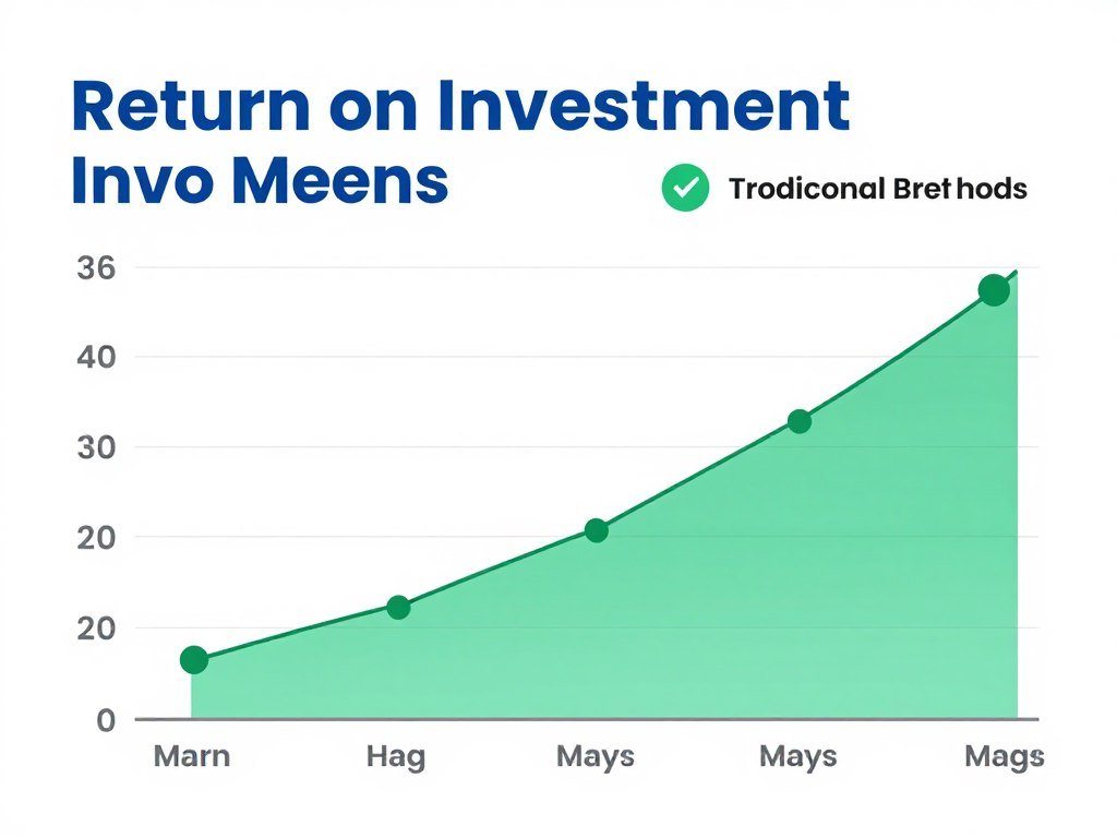 Graph showing ROI timeline for aquatic feed production line investment