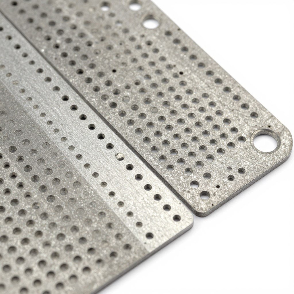 Hammer mill screen plates for different particle sizes