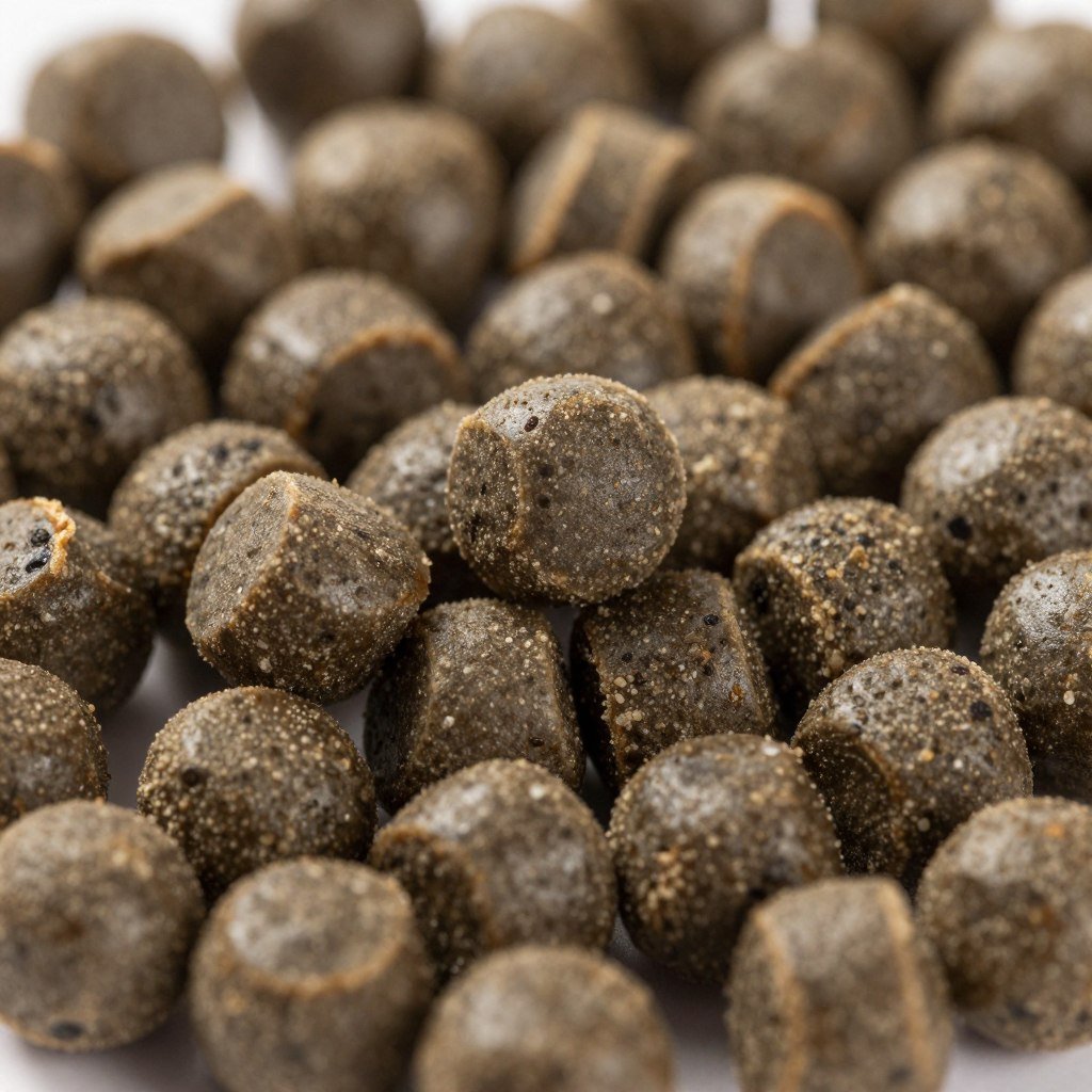 High protein shrimp feed pellets with attractants