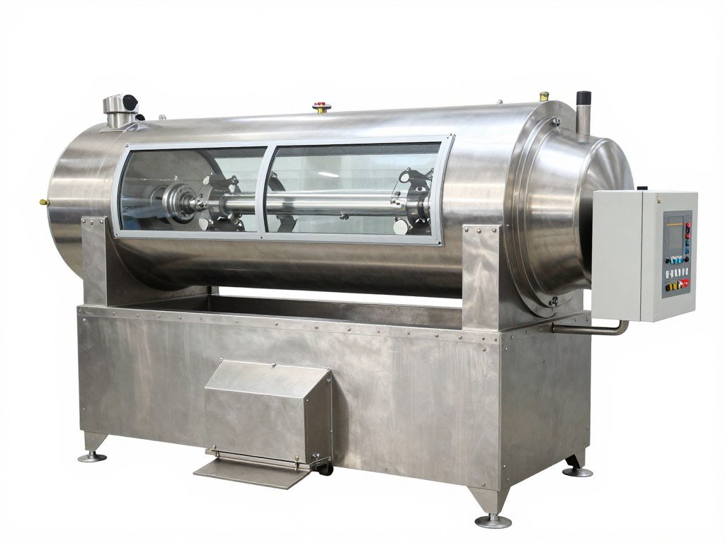Horizontal ribbon mixer for aqua feed ingredient blending