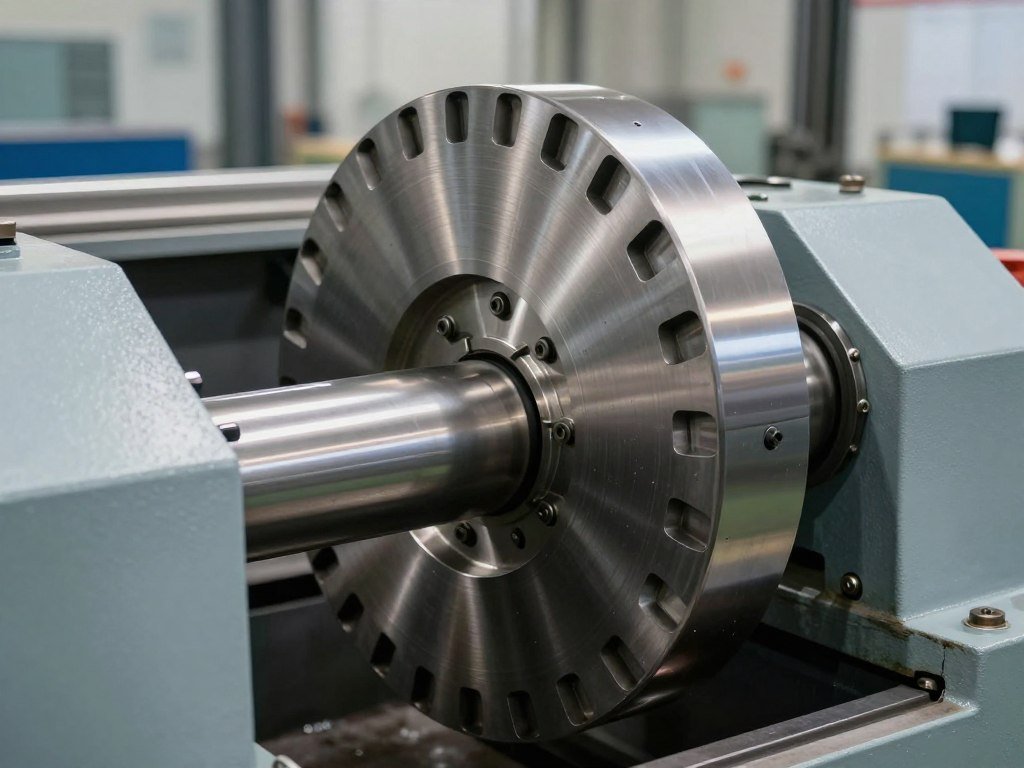 Industrial feed pellet mill machine close-up