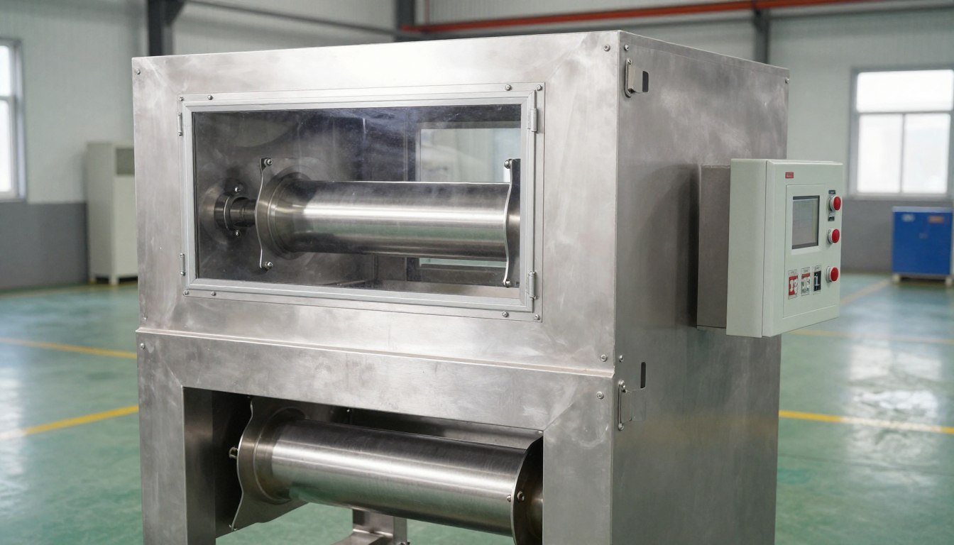 Large capacity horizontal ribbon mixer for feed production
