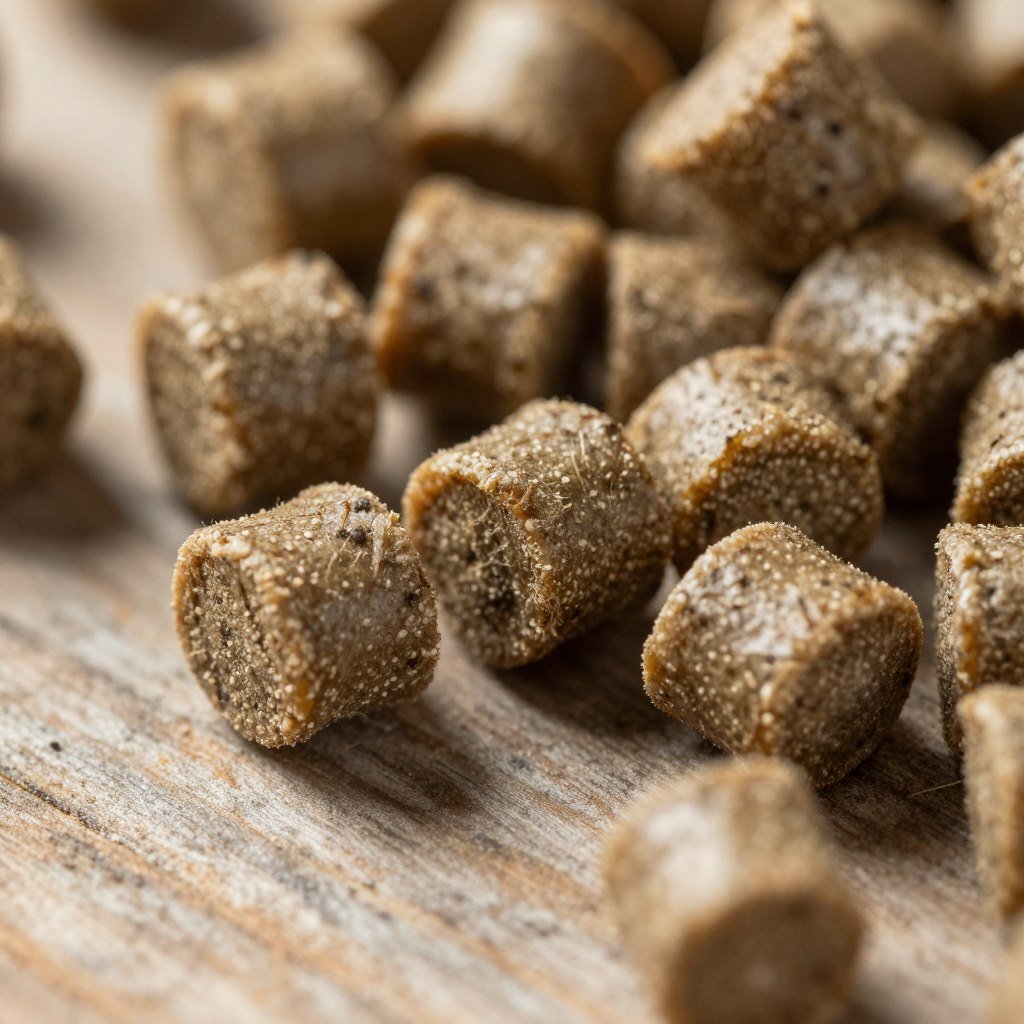 Large cattle feed pellets