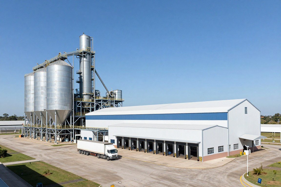 Large scale Brazilian poultry feed facility Large scale Brazilian poultry feed facility