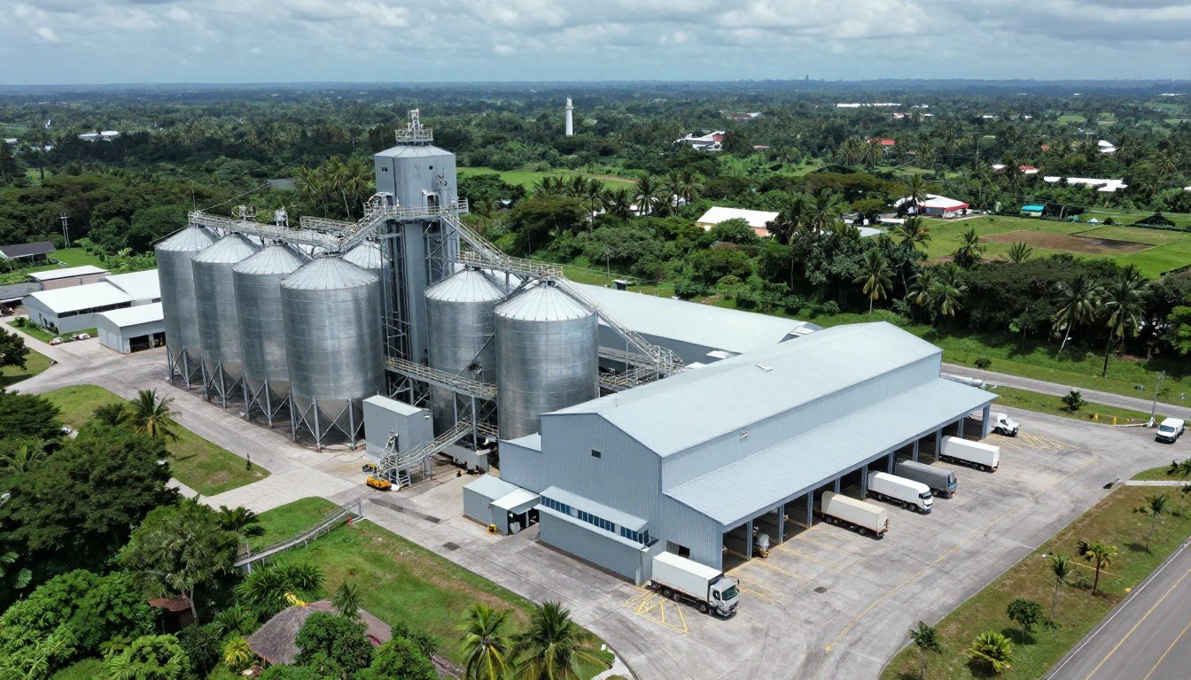 Large-scale feed mill installation in Mindanao Philippines Large-scale feed mill installation in Mindanao Philippines