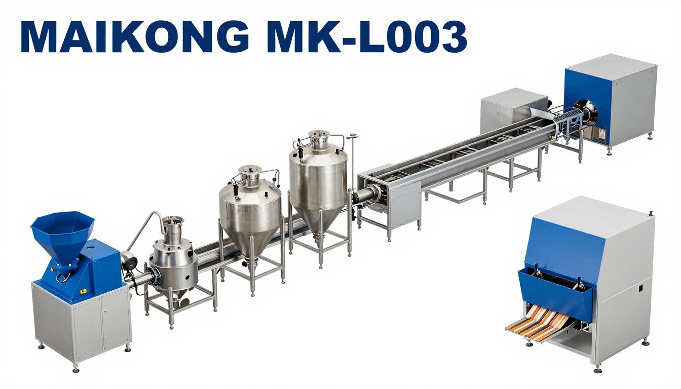 MAIKONG MK-L003 poultry feed production line complete system view MAIKONG MK-L003 poultry feed production line complete system view