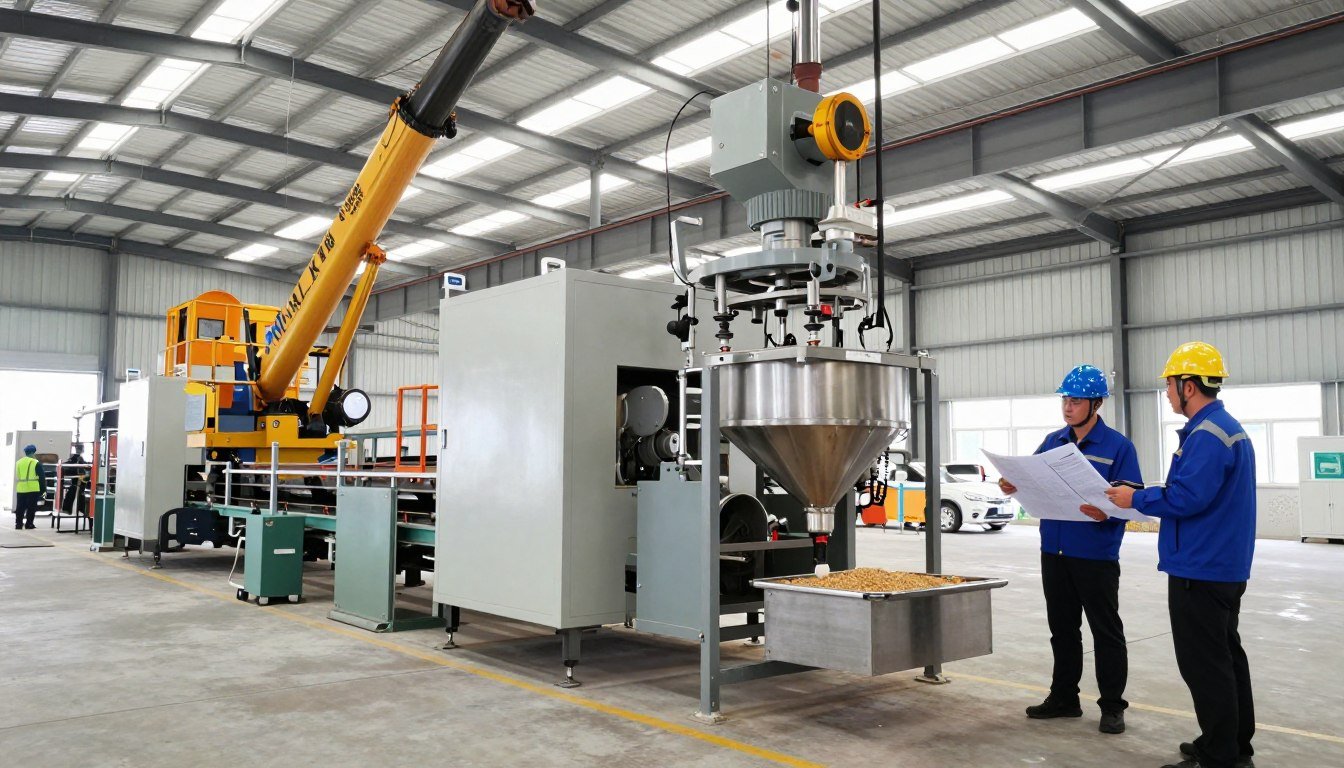 MAIKONG chicken feed production line installation in Asia MAIKONG chicken feed production line installation in Asia