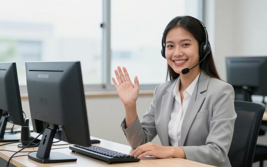 MAIKONG customer service representative ready to assist with feed pellet machine inquiries