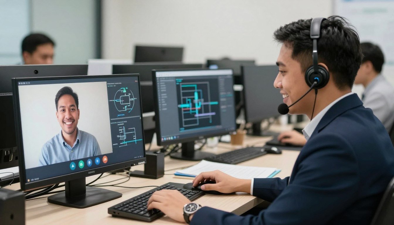 MAIKONG customer service team answering chicken feed production questions